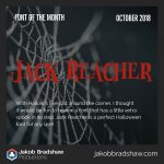 Font of the Month: Jack Reacher